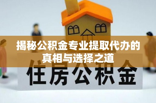 北海新区揭秘公积金专业提取代办的真相与选择之道